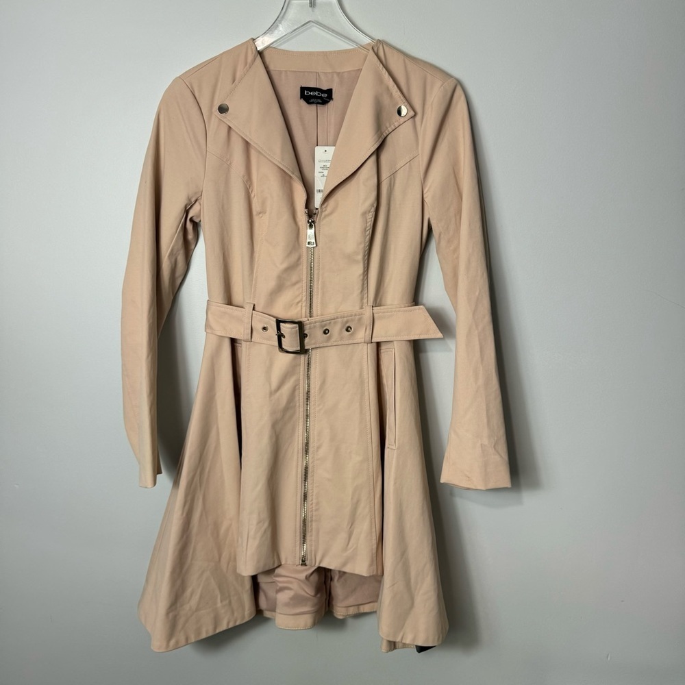 NWT Vintage Bebe Belted Trench Y2K small  cuddlebugsboutique1925 (1141) 90.9% po